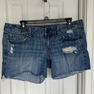 Ladies American eagle denim shorts size 10 like new